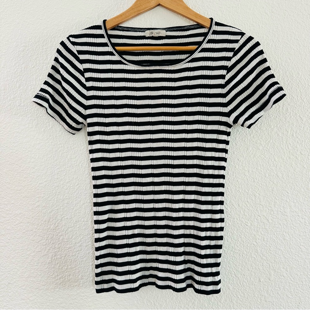 Madewell Striped Tee Shirt Top Size Meidum